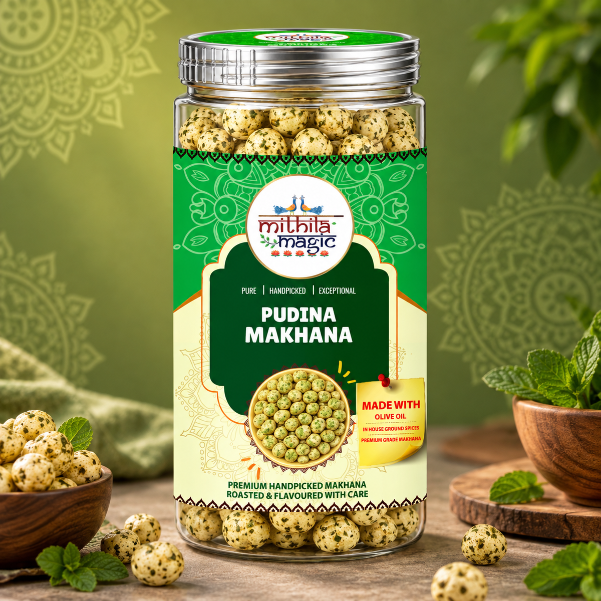 Mithila Magic Pudina Makhana - 50gm