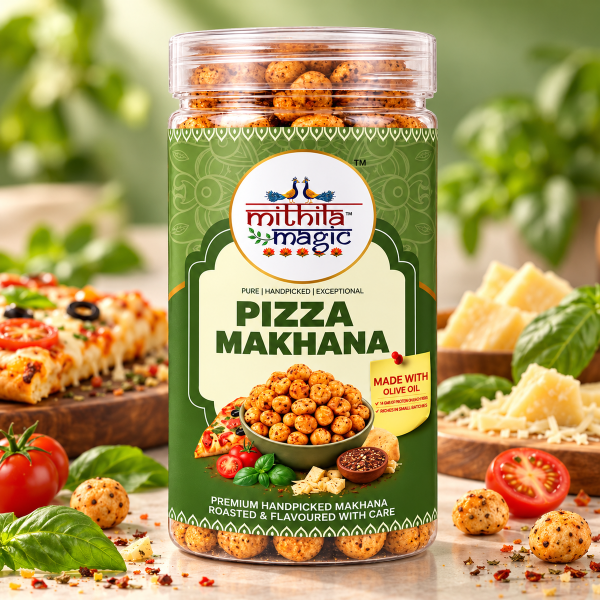 Mithila Magic Pizza Makhana - 50gm