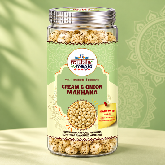 Mithila Magic Cream & Onion Makhana - 50gm