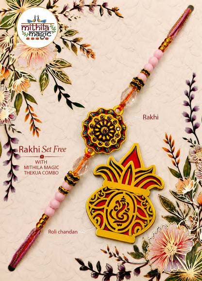 Mithila Magic Thekua Rakhi Celebration Combo